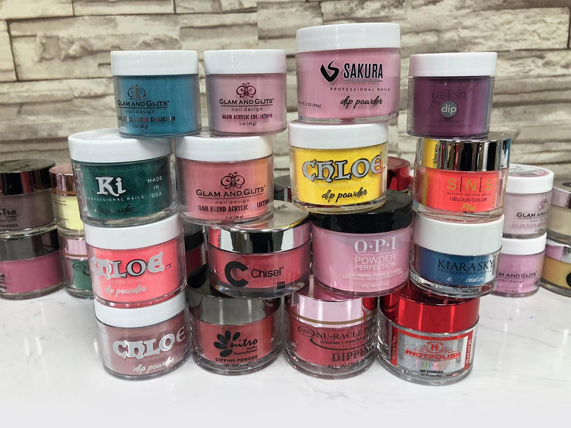 5. Glittery Acrylic Nail Powder in Various Colors - wide 1